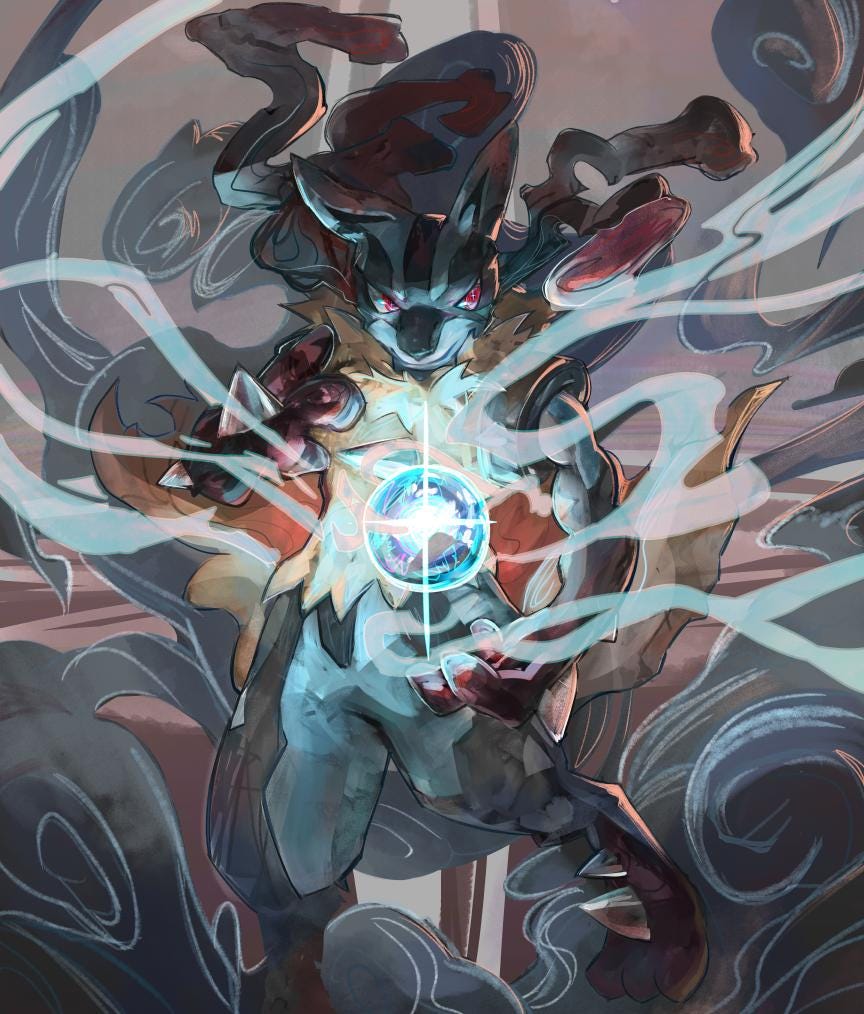 A5 Mega Lucario Print