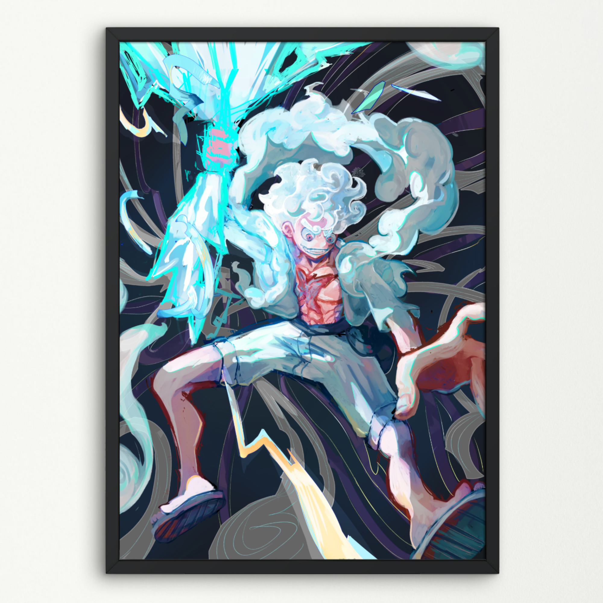 A5 Gear 5 Luffy mini print
