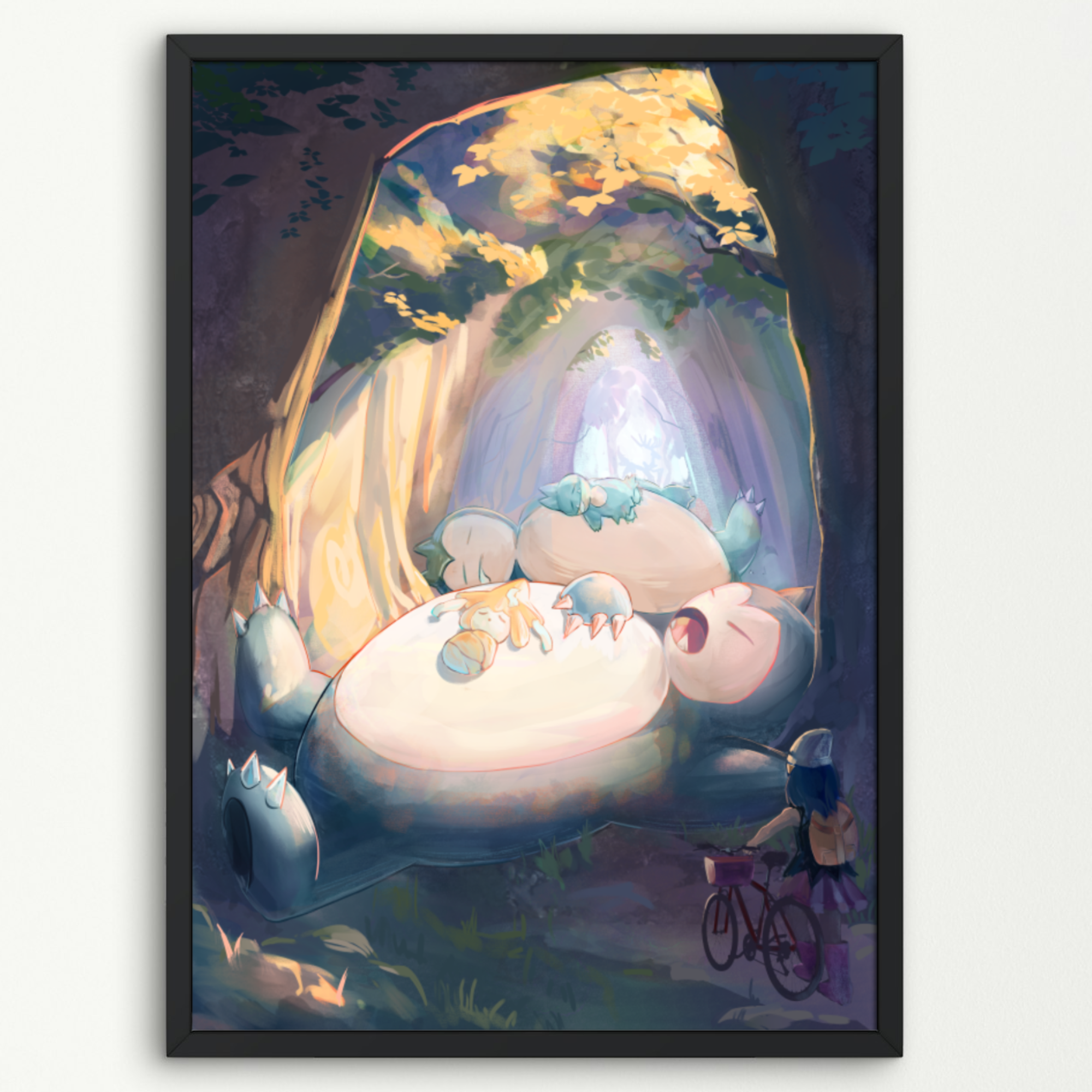 A4 Big Sleepy Snorlax Poster