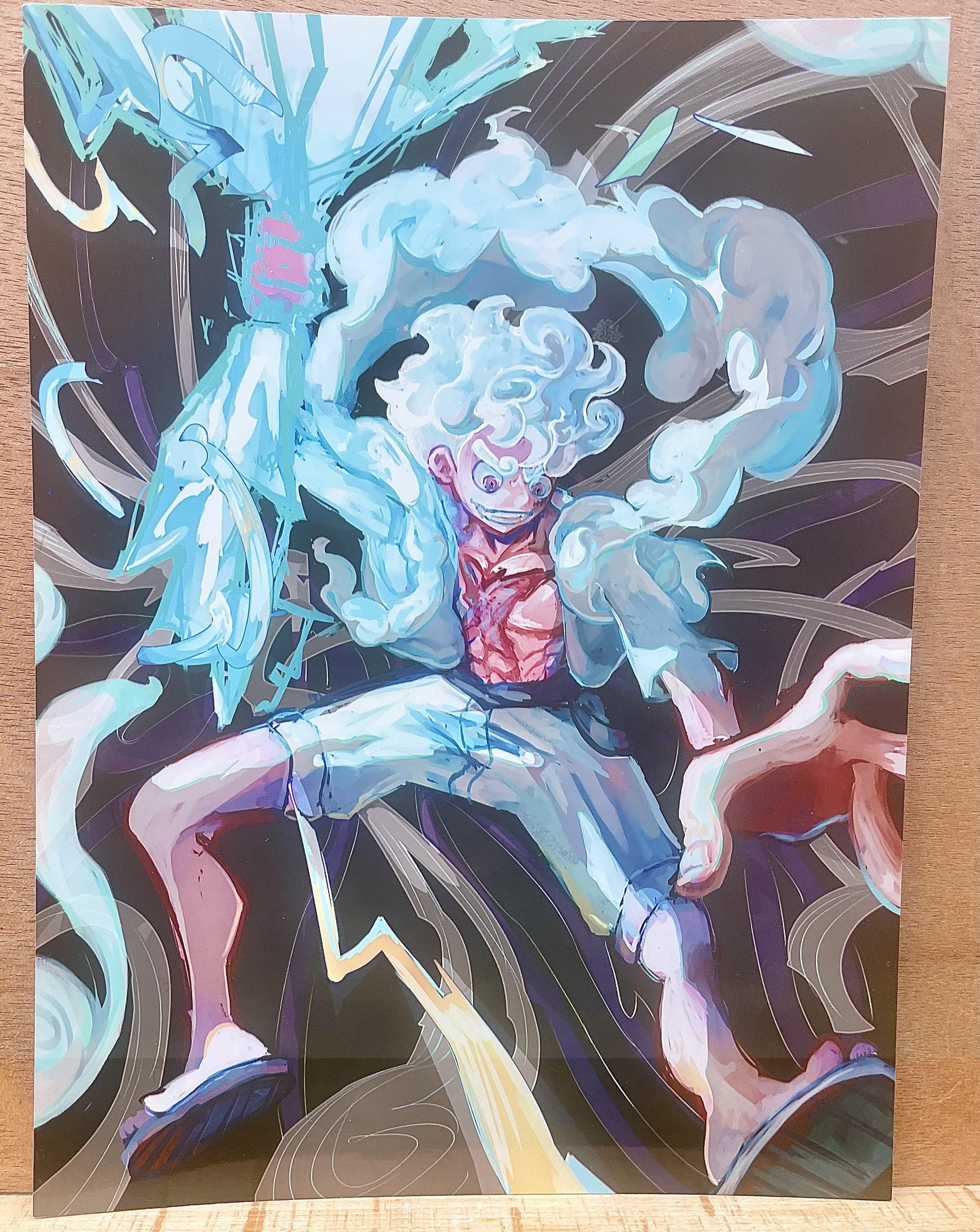 A5 Gear 5 Luffy mini print
