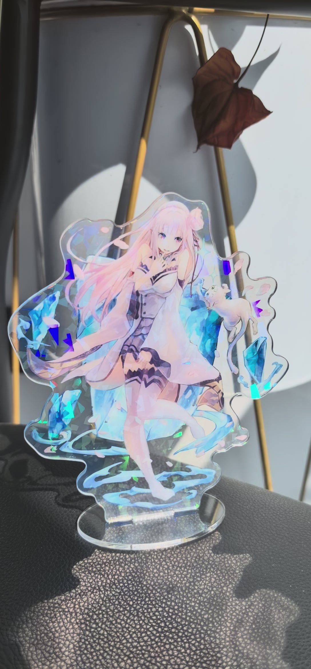 NEW Emilia Re:Zero Acrylic Standee
