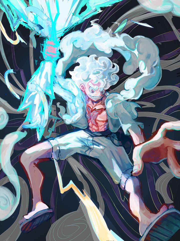 A5 Gear 5 Luffy mini print