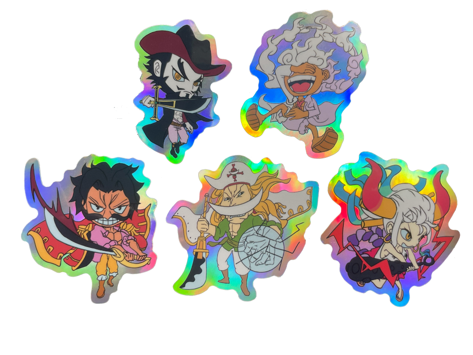Holographic sticker set